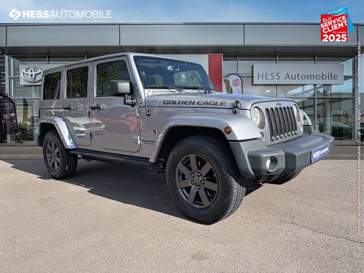 Véhicule d'occasion JEEP WRANGLER UNLIMITED 2.8 CRD 200CH GOLDEN EAGLE BVA GPS CAMERA chez Fiat Besançon