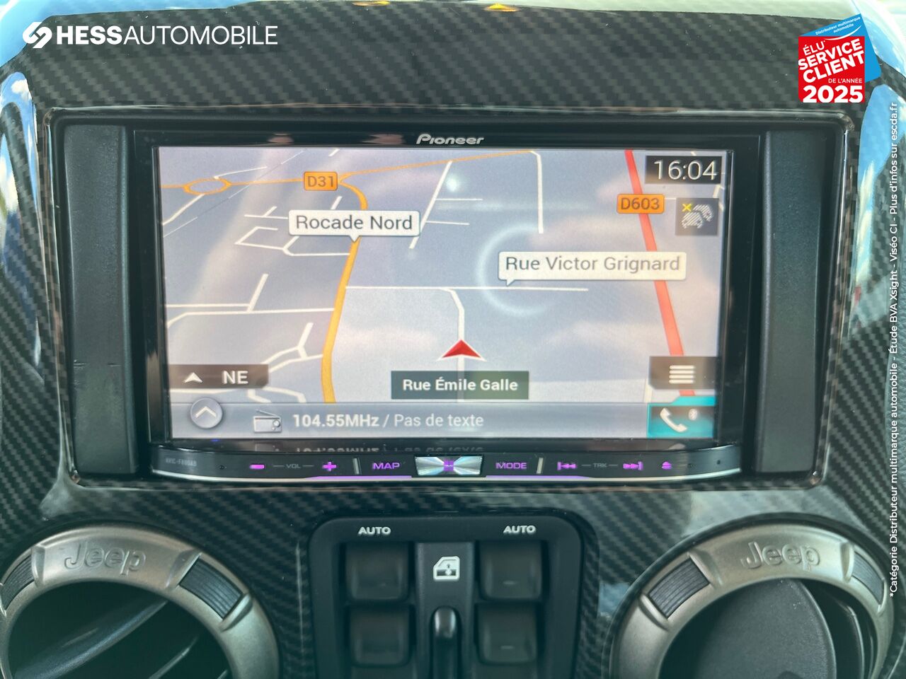 Véhicule d'occasion JEEP WRANGLER UNLIMITED 2.8 CRD 200CH GOLDEN EAGLE BVA GPS CAMERA chez Fiat Besançon