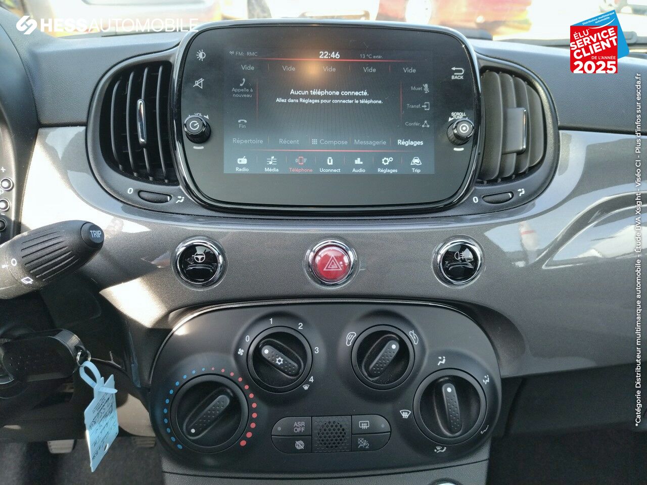 Véhicule d'occasion FIAT 500 1.0 70CH BSG S/S DOLCEVITA TPANO chez Fiat Dijon
