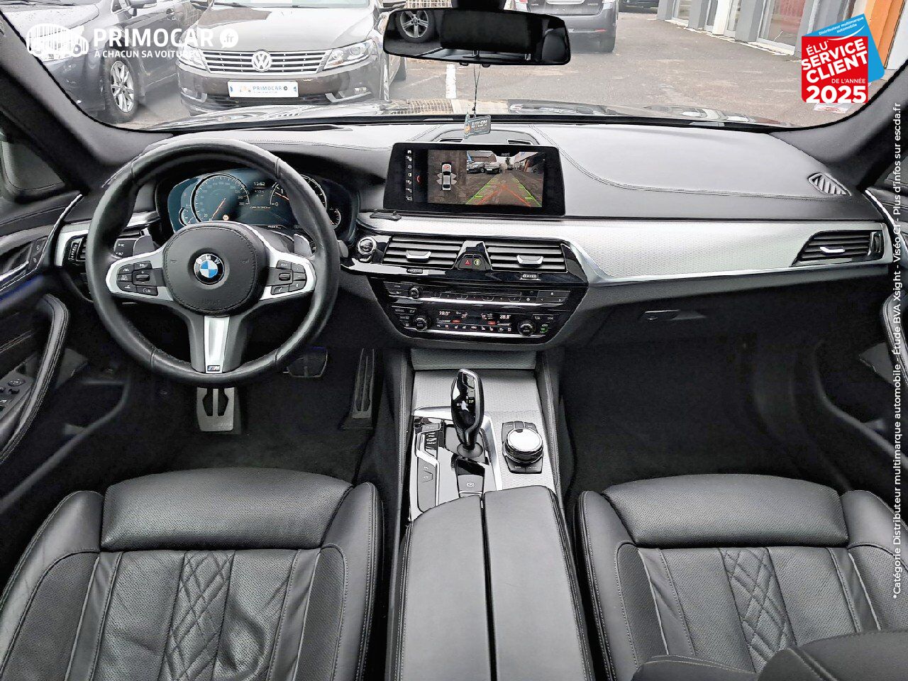 Véhicule d'occasion BMW SERIE 5 M550DA XDRIVE 400CH STEPTRONIC TOUVRANT SIEGES CHAUF/VENTIL/CUIR GPS CAMERA chez Primocar