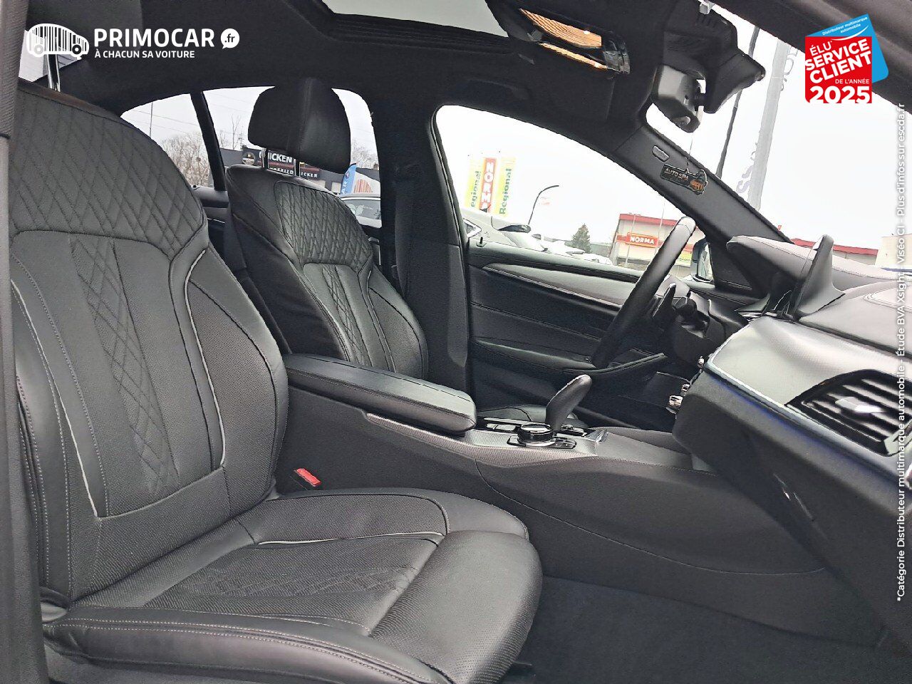 Véhicule d'occasion BMW SERIE 5 M550DA XDRIVE 400CH STEPTRONIC TOUVRANT SIEGES CHAUF/VENTIL/CUIR GPS CAMERA chez Primocar