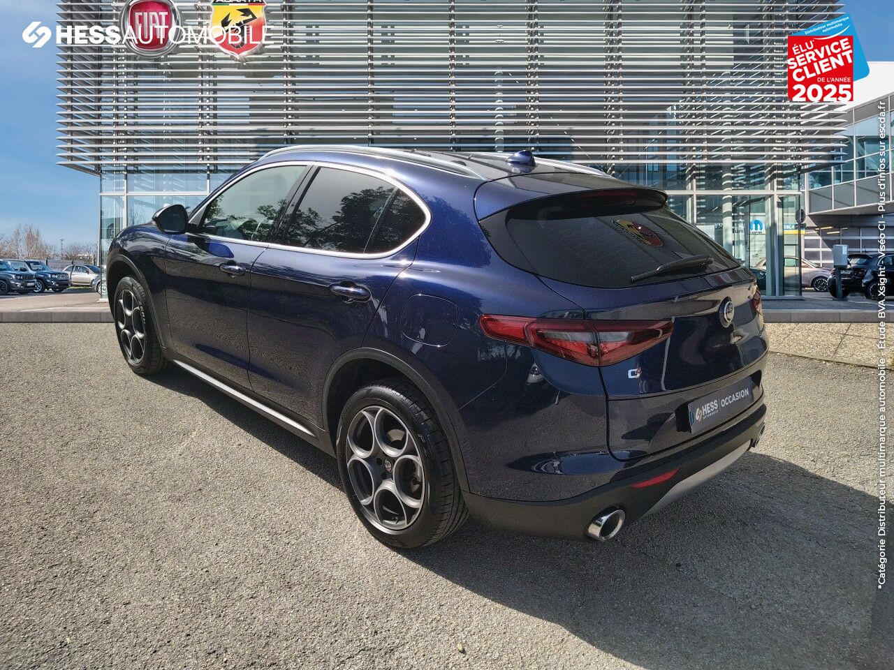 Véhicule d'occasion ALFA ROMEO STELVIO 2.2 DIESEL 180CH LUSSO Q4 AT8 SIEGE CHAUF GPS CAMERA chez Fiat Dijon