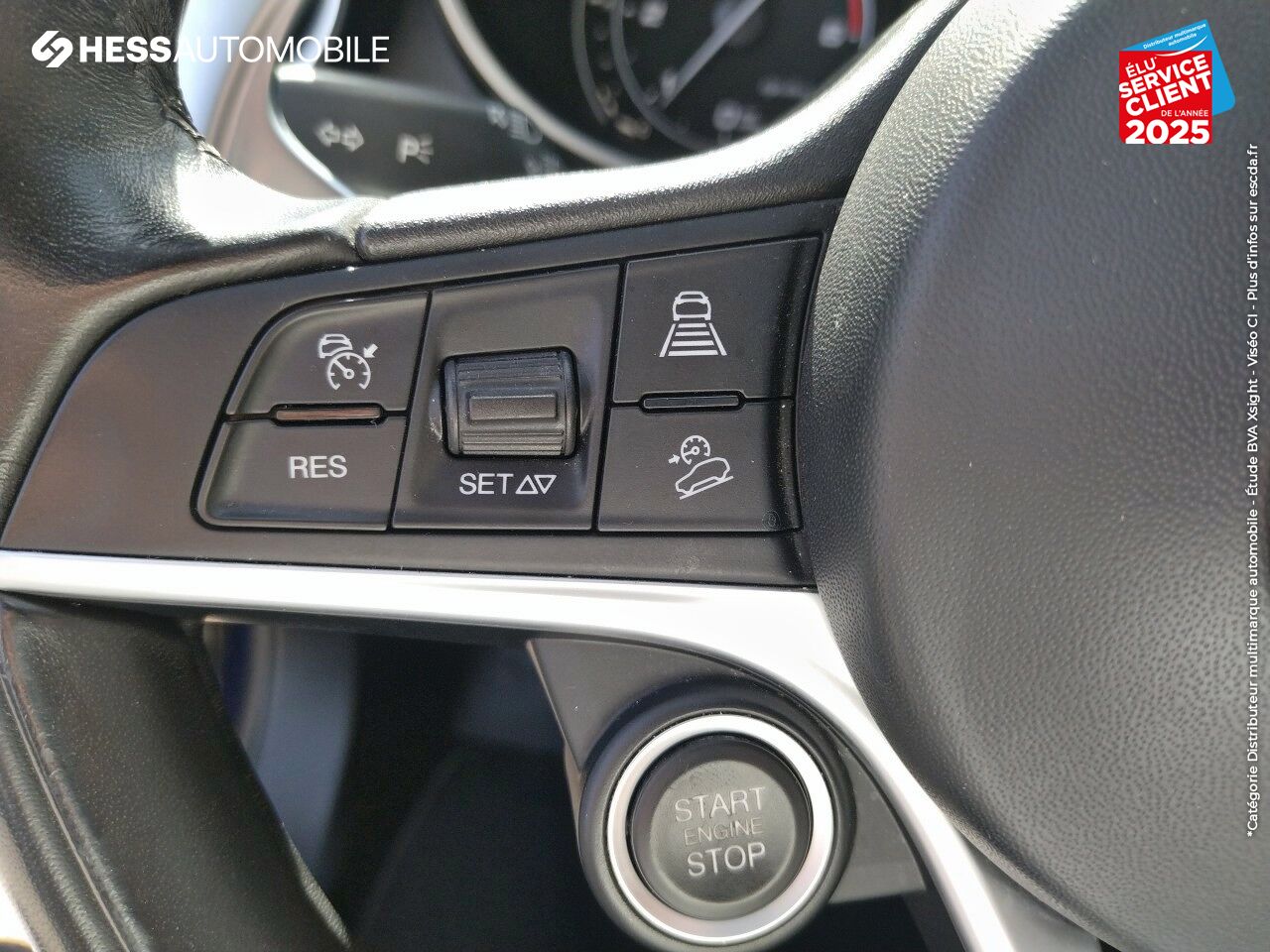 Véhicule d'occasion ALFA ROMEO STELVIO 2.2 DIESEL 180CH LUSSO Q4 AT8 SIEGE CHAUF GPS CAMERA chez Fiat Dijon