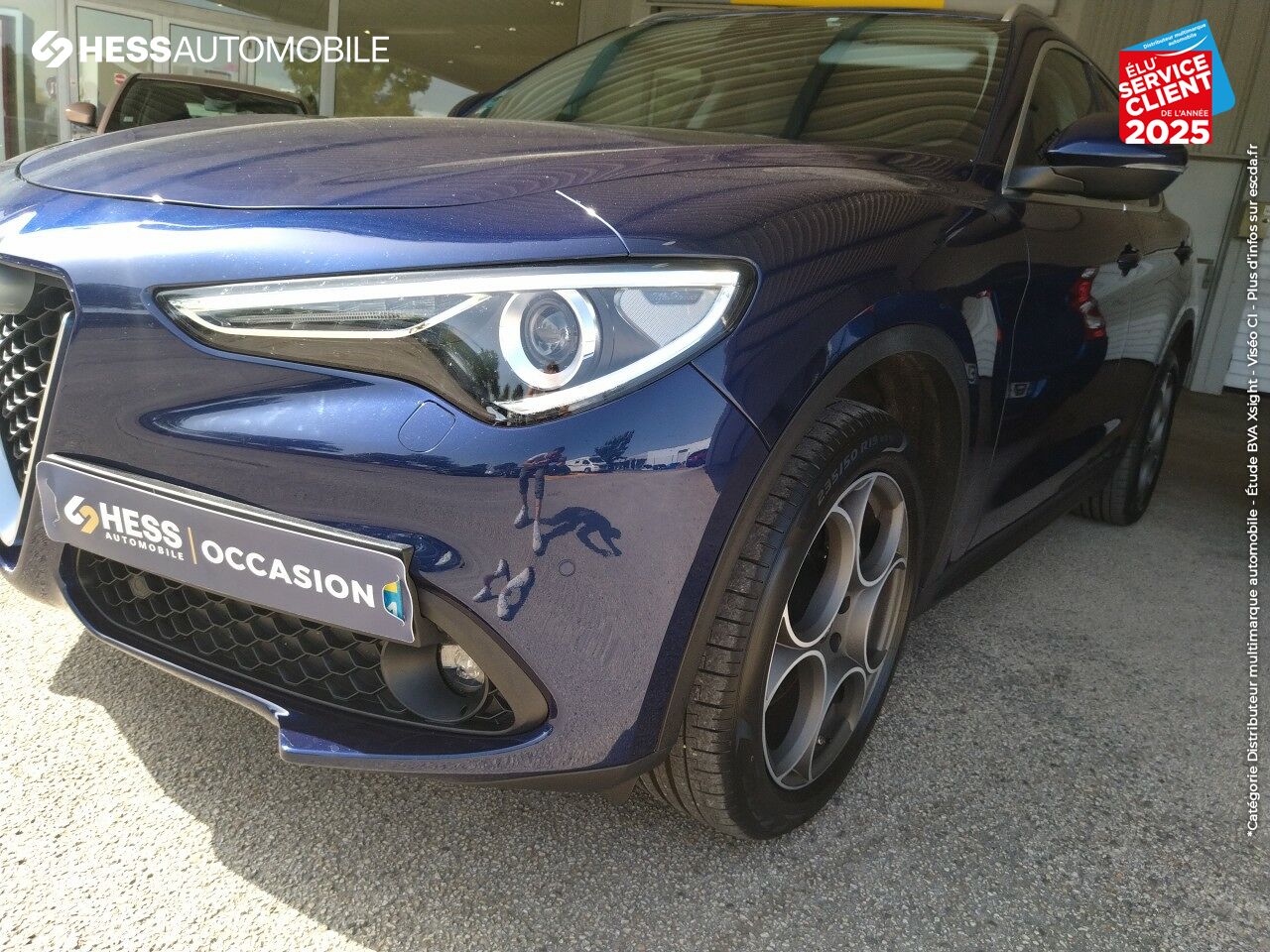 Véhicule d'occasion ALFA ROMEO STELVIO 2.2 DIESEL 180CH LUSSO Q4 AT8 SIEGE CHAUF GPS CAMERA chez Fiat Dijon