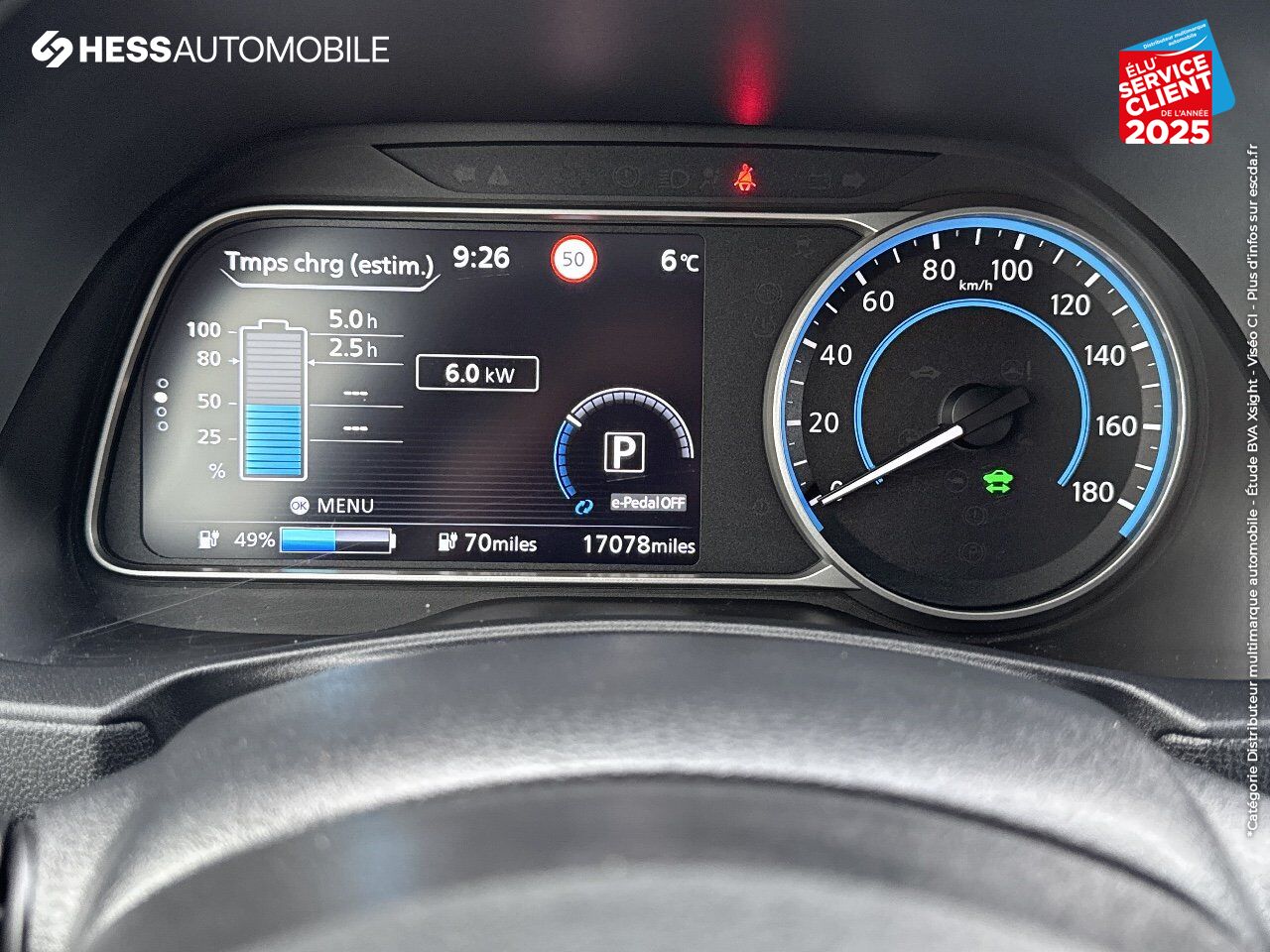 Véhicule d'occasion NISSAN LEAF 150CH 40KWH N-CONNECTA 21.5 SIEGES CHAUF GPS CAMERA chez Nissan Beaune