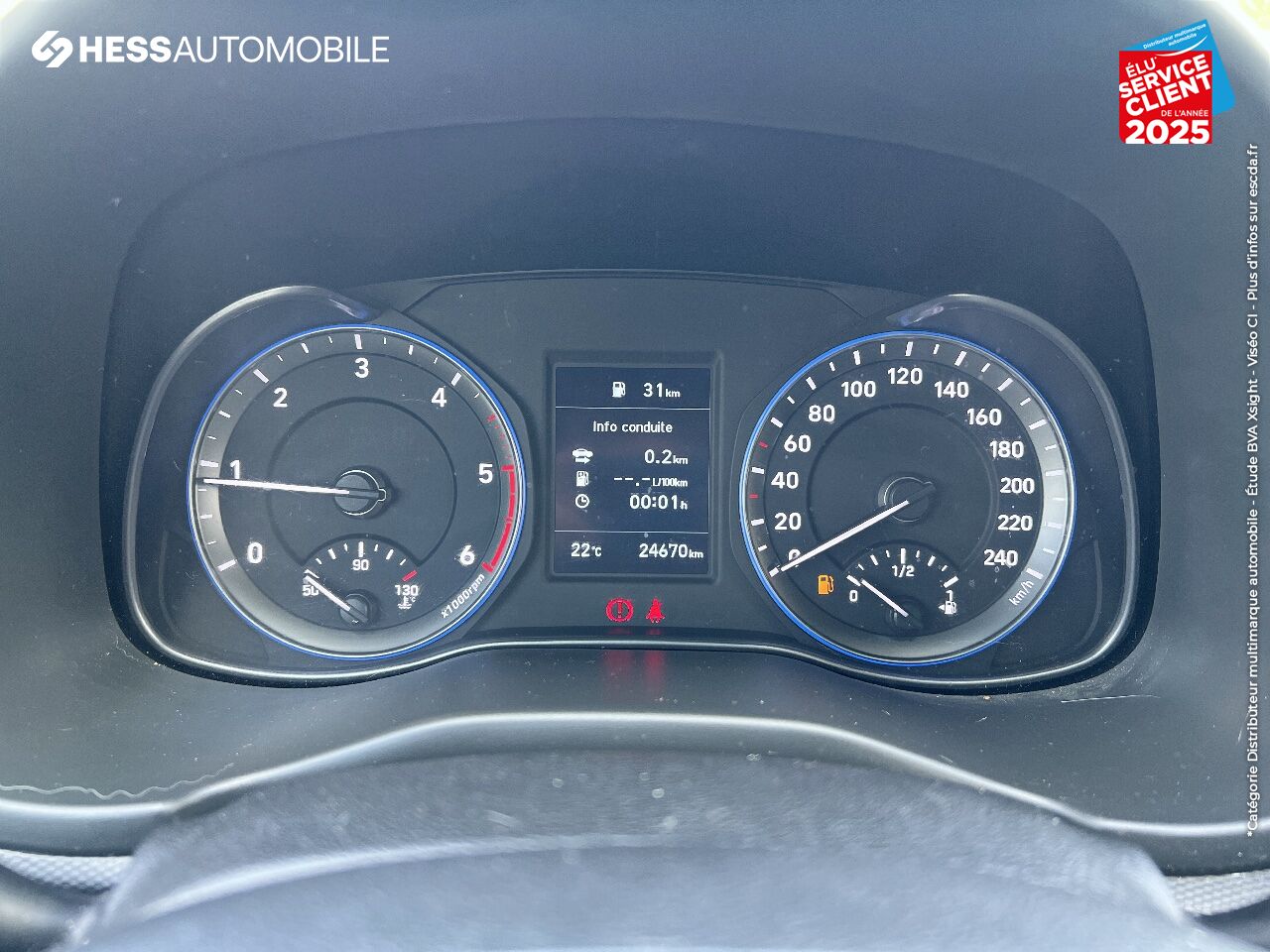 Véhicule d'occasion HYUNDAI KONA 1.6 CRDI 115CH CREATIVE GPS CAMERA chez Hyundai Besançon